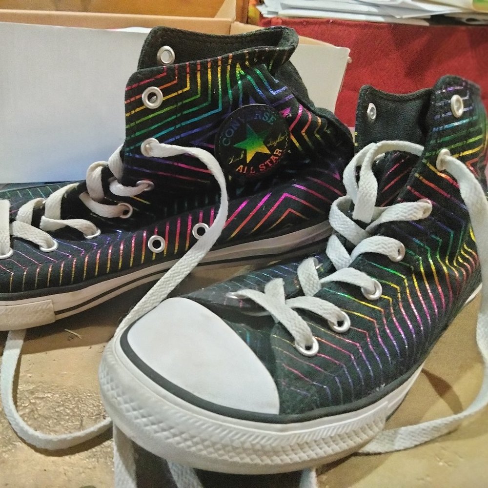 Women's Converse Rainbow Hi tops
